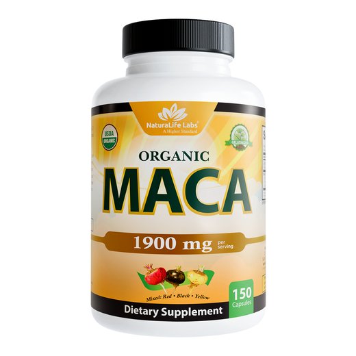 NaturaLife Labs Organic Maca 1900 mg